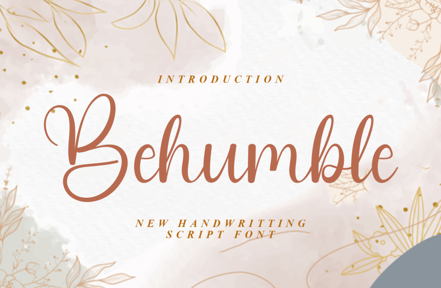 Behumble Script Font - Befonts