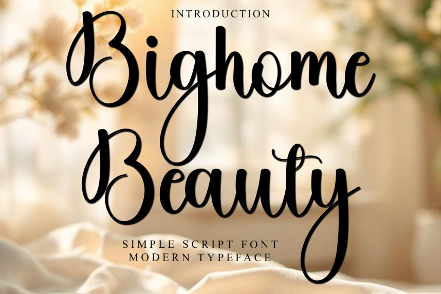 Bighome Beauty Script Font - Befonts