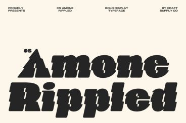 CS Amone Rippled Font
