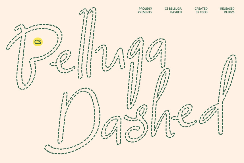 CS Belluga Dashed Font - Befonts