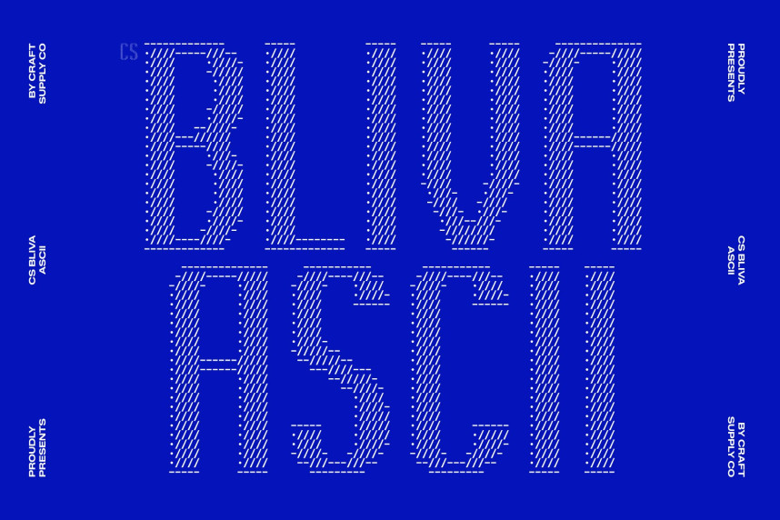 CS Bliva Ascii Font - Befonts