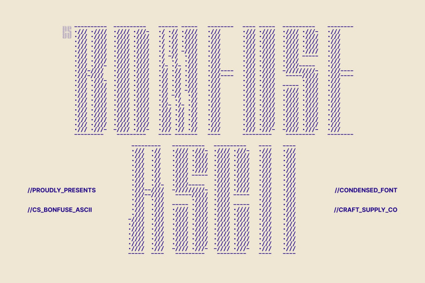 CS Bonfuse Ascii Font - Befonts