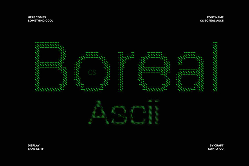 CS Boreal Ascii Font - Befonts