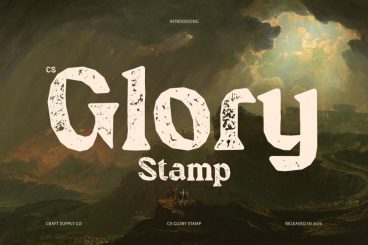 CS Glory Stamp Font