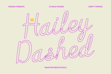CS Hailey Dashed Font