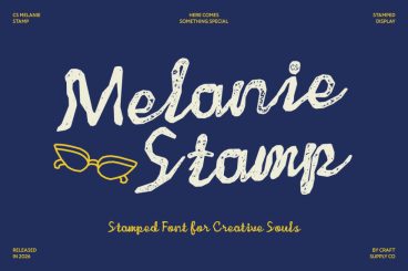 CS Melanie Stamp Font