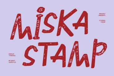CS Miska Stamp Font
