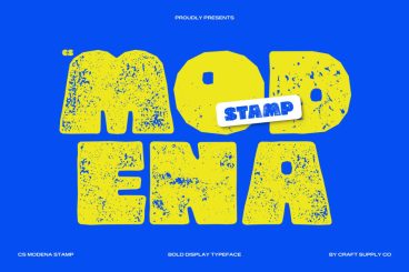 CS Modena Stamp Font