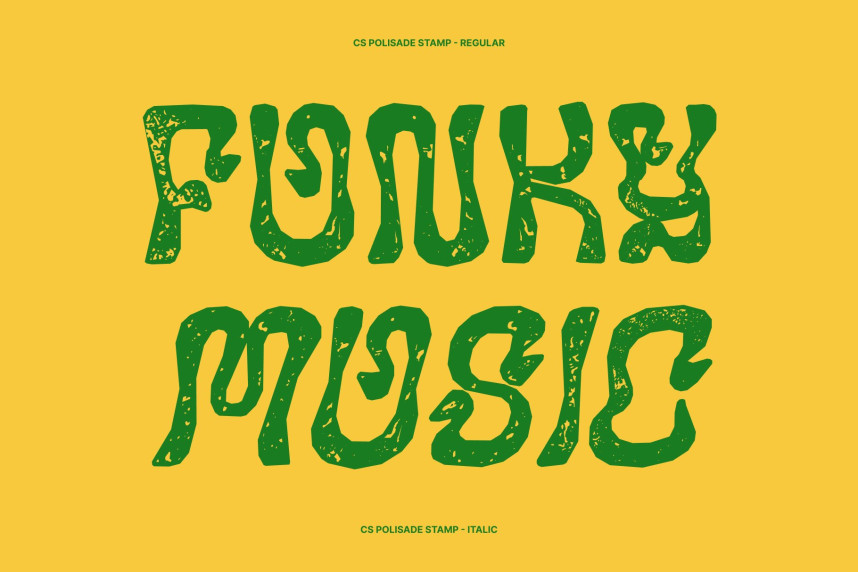 CS Polisade Stamp Font preview image 2