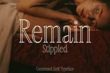 CS Remain Stippled Font