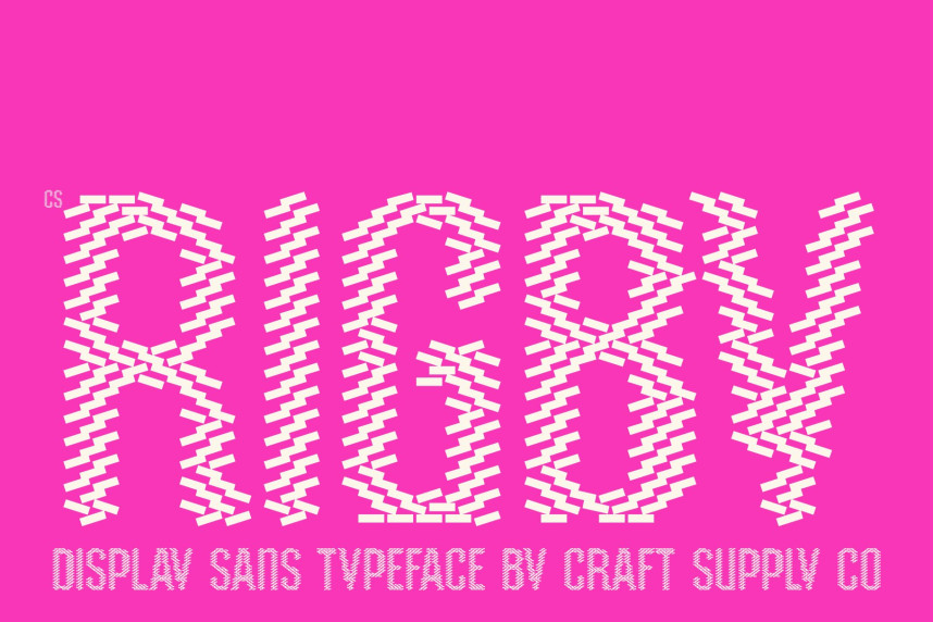 CS Rigby Bricks Font preview image 1