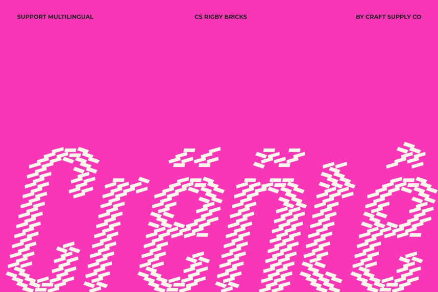 CS Rigby Bricks Font preview image 4
