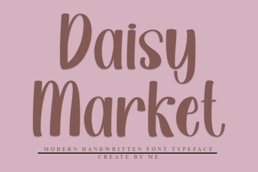 Daisy Market Script Font - Befonts