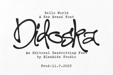 Didoska – Editorial Handwriting Font