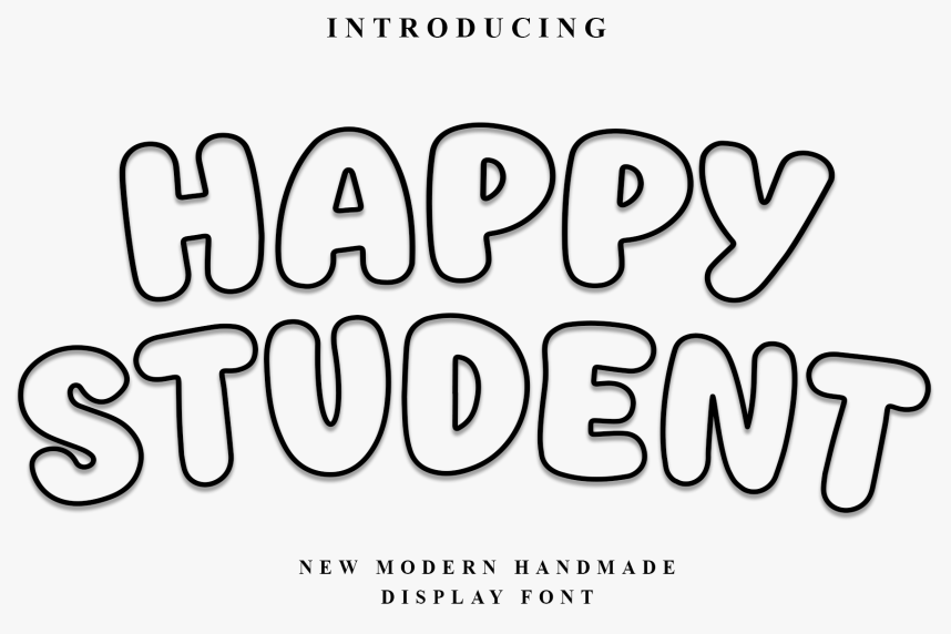 Happy Student Display Script Font - Befonts