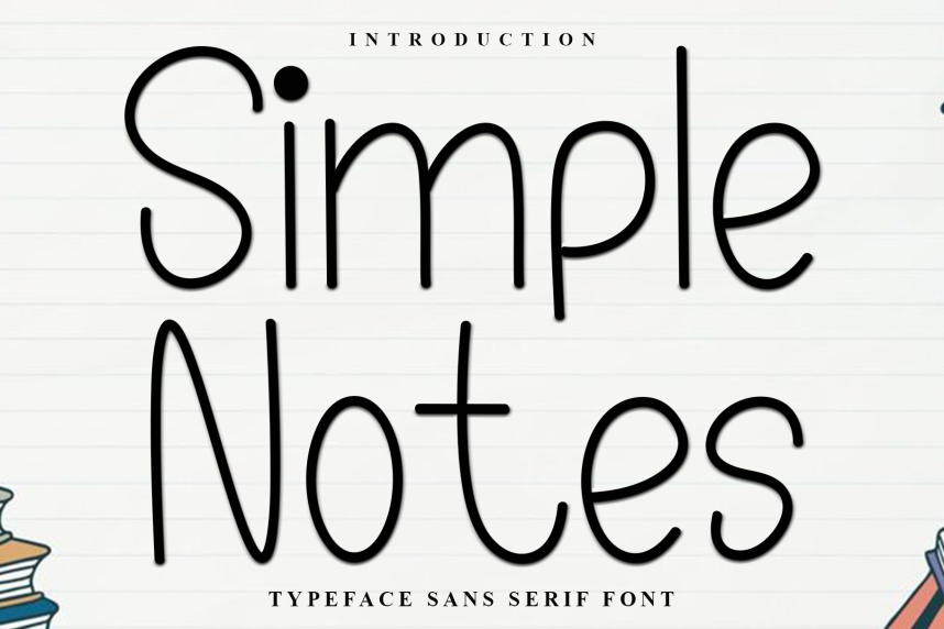 Simple Notes Handwritten Font - Befonts