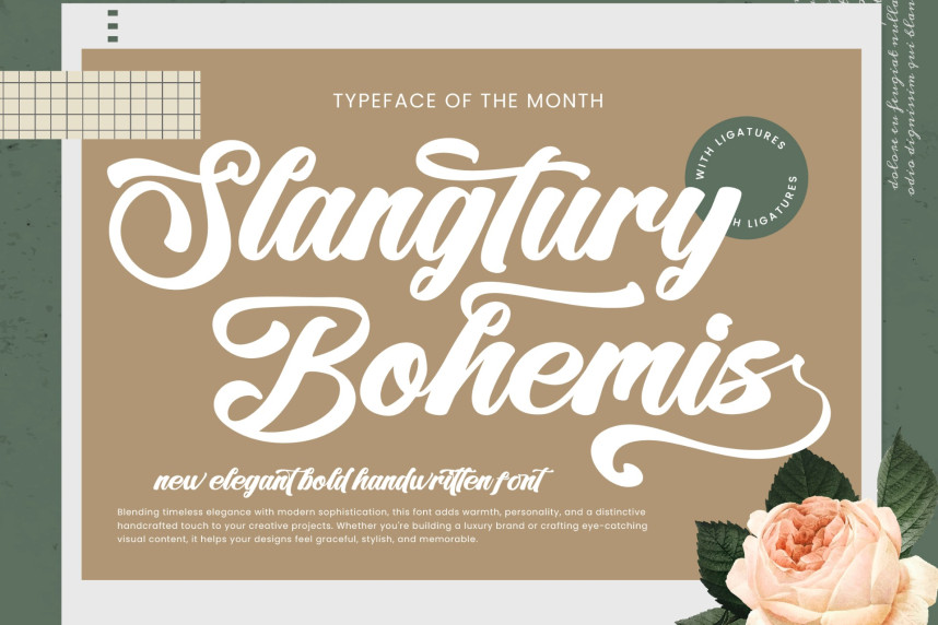 Slangtury Bohemis Font - Befonts