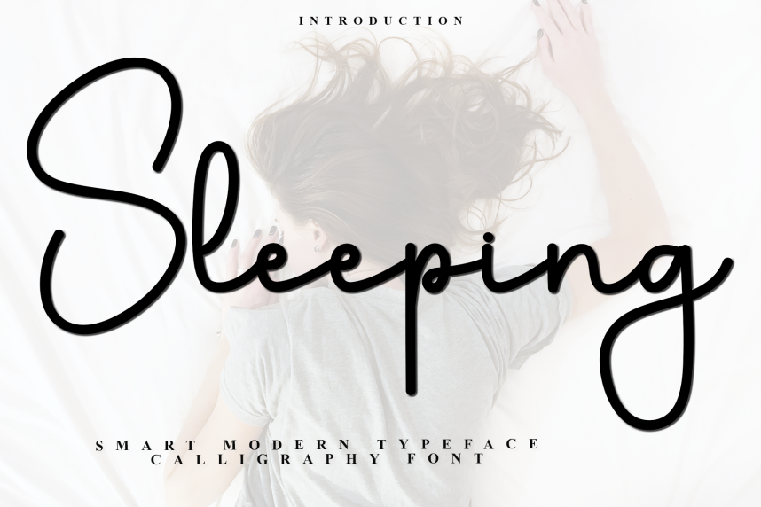 Sleeping Handwritten Script Font - Befonts