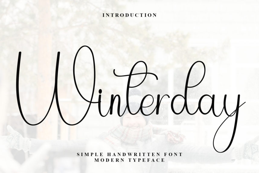 Winterday Handwritten Script Font - Befonts