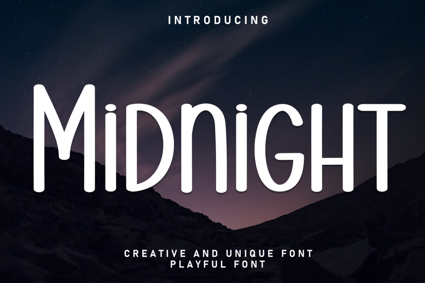 Midnight Playful Font - Befonts