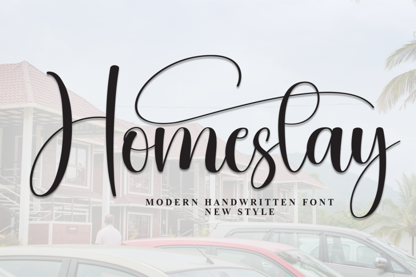Homestay Calligraphy Script Font - Befonts