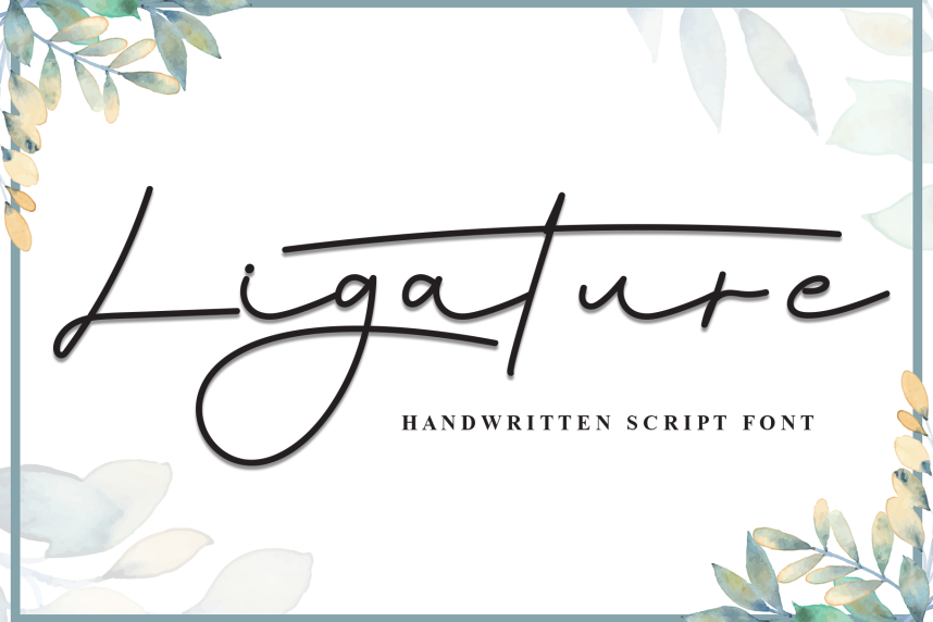 Ligature Handwritten Font - Befonts