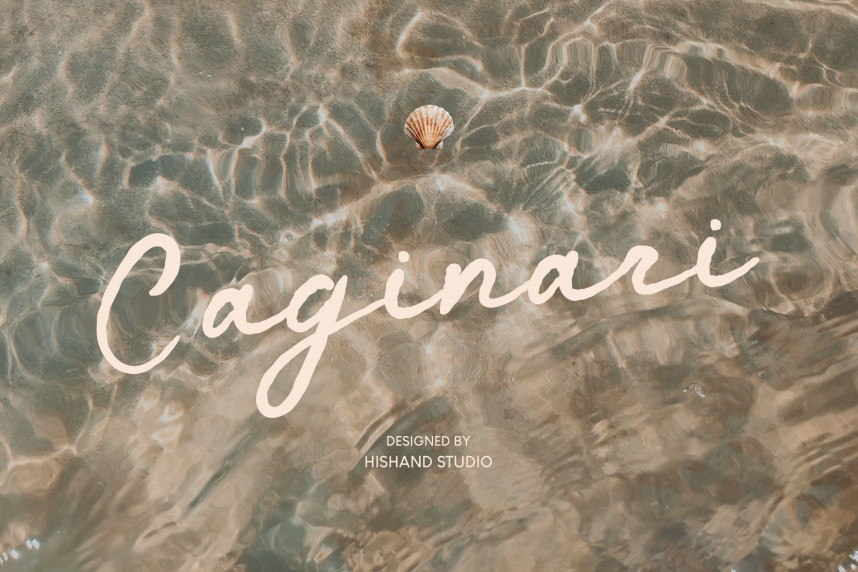 Caginari Script Font - Befonts