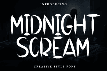 Midnight Scream Brush Font