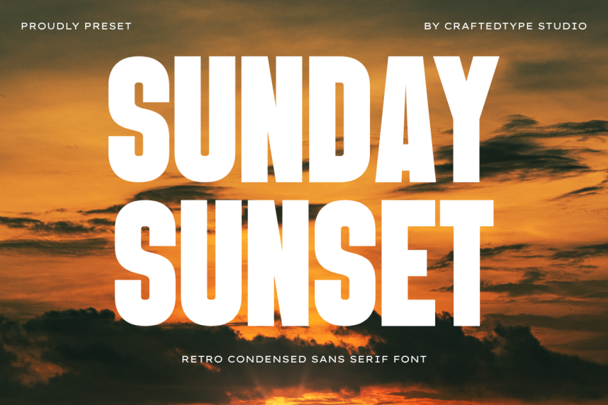 sunday-sunset-font-befonts