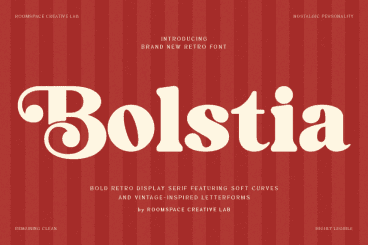 Bolstia – Retro Display Serif Font
