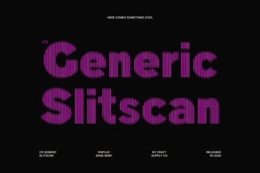 CS Generic Slitscan font