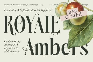 Royale Ambers – Editorial Serif Font