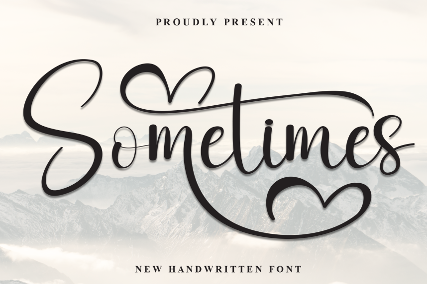 Sign Script Fonts Sometimes Calligraphy Script Font - Befonts
