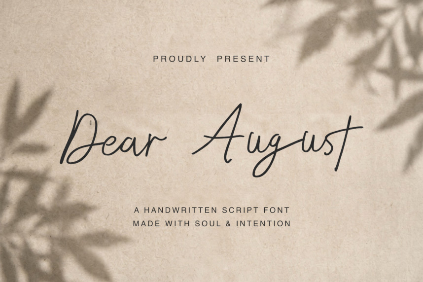 Sign Script Fonts Dear August - Handwritten Script Font - Befonts