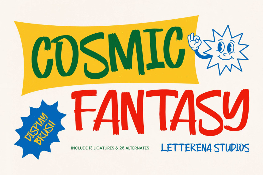 Cosmic Fantasy - Display Brush Font - Befonts