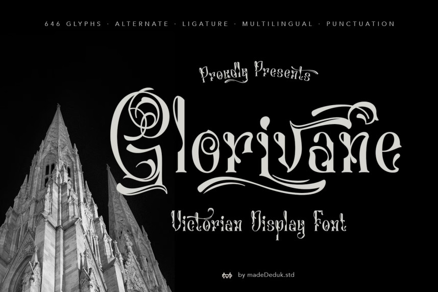 Glorivane – Victorian Display Font - Befonts