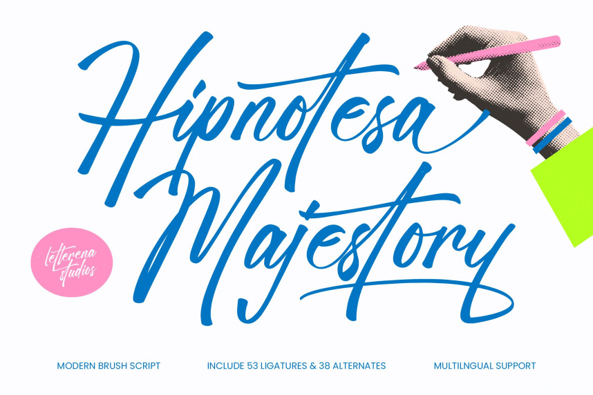 Sign Script Fonts Hipnotesa Majestory - Modern Brush Script Font - Befonts