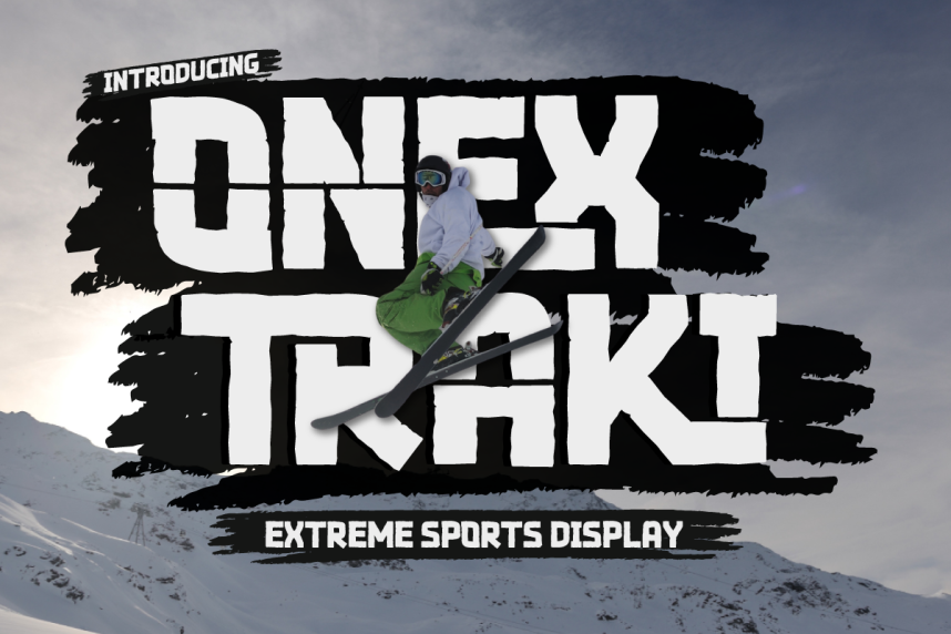 Onex Traki - Extreme Display Font - Befonts