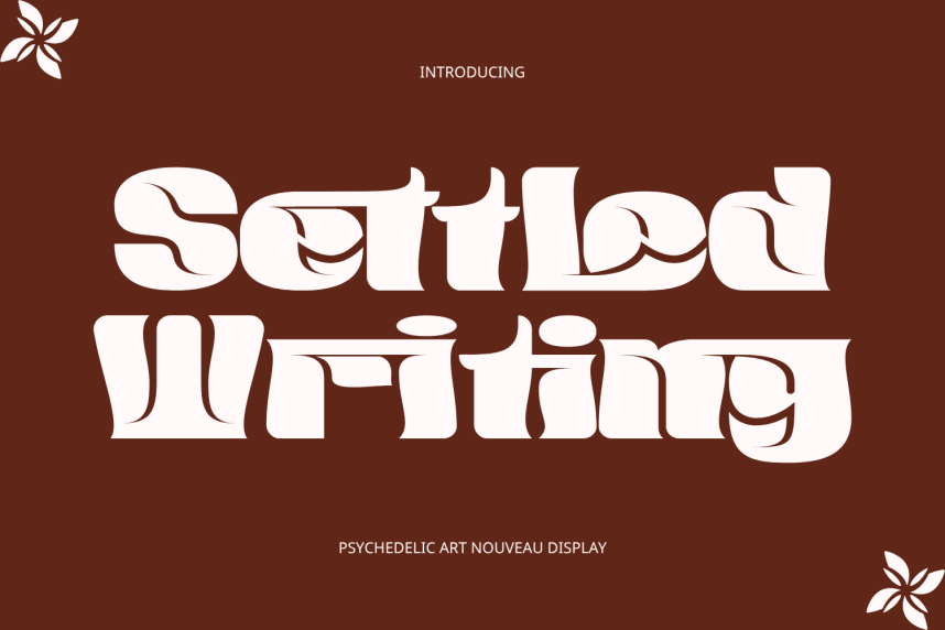 Settled Writing - Bold Retro Font - Befonts