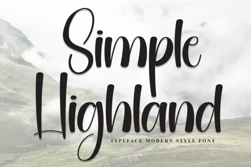 Easy Comics Script Simple Highland Modern Script Font - Befonts
