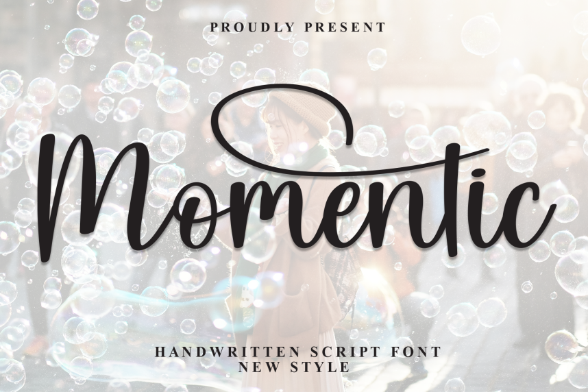 Momentic Modern Script Font Befonts