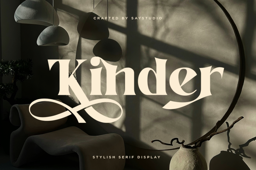 Numbers Font Stye Kinder – Serif Font - Befonts