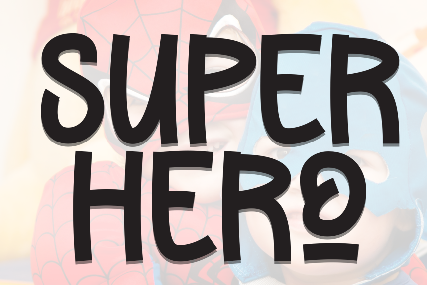 Super Hero Playful Font - Befonts
