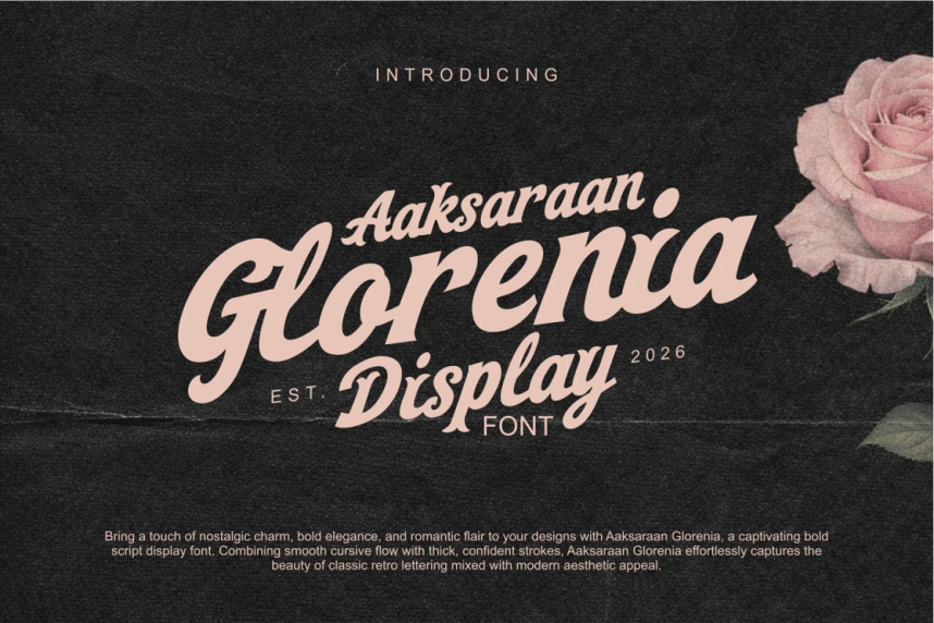 Numbers Font Stye Aaksaraan Glorenia Font - Befonts