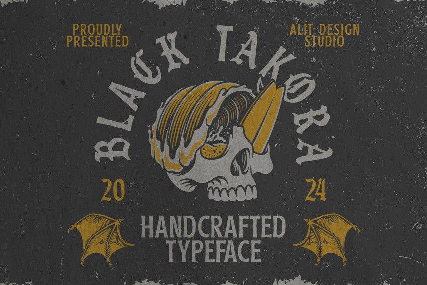 Hi In Font Black Takora Blackletter Font - Befonts