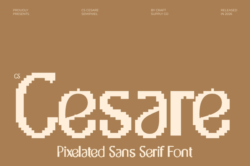CS Cesare Semipixel Font - Befonts