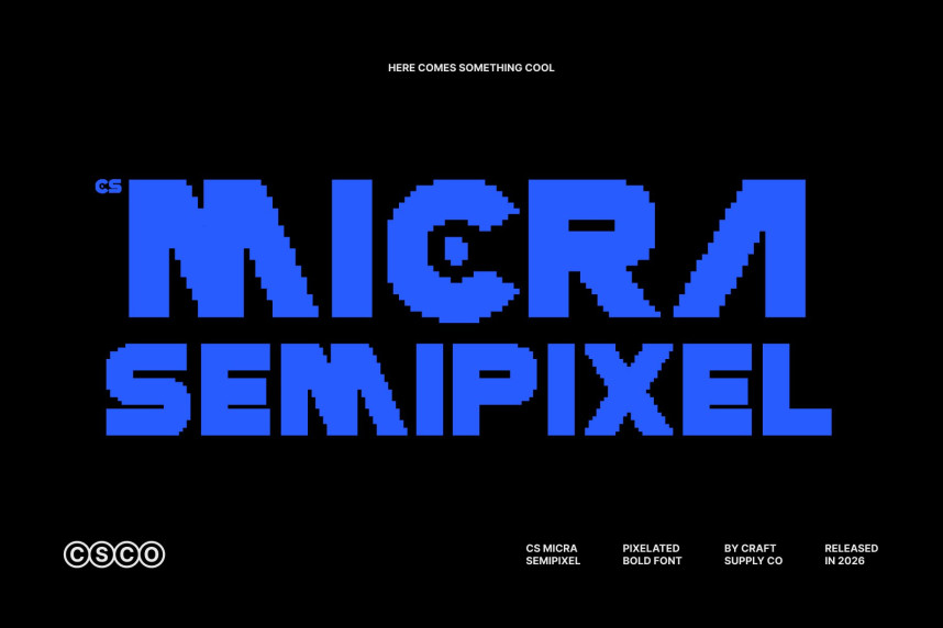 CS Micra Semipixel Font - Befonts