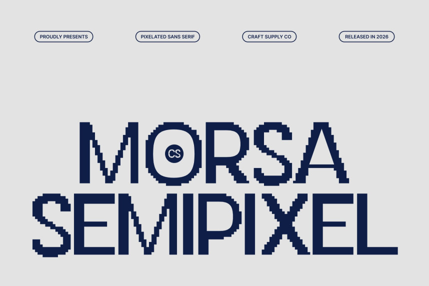 CS Morsa Semipixel Font - Befonts