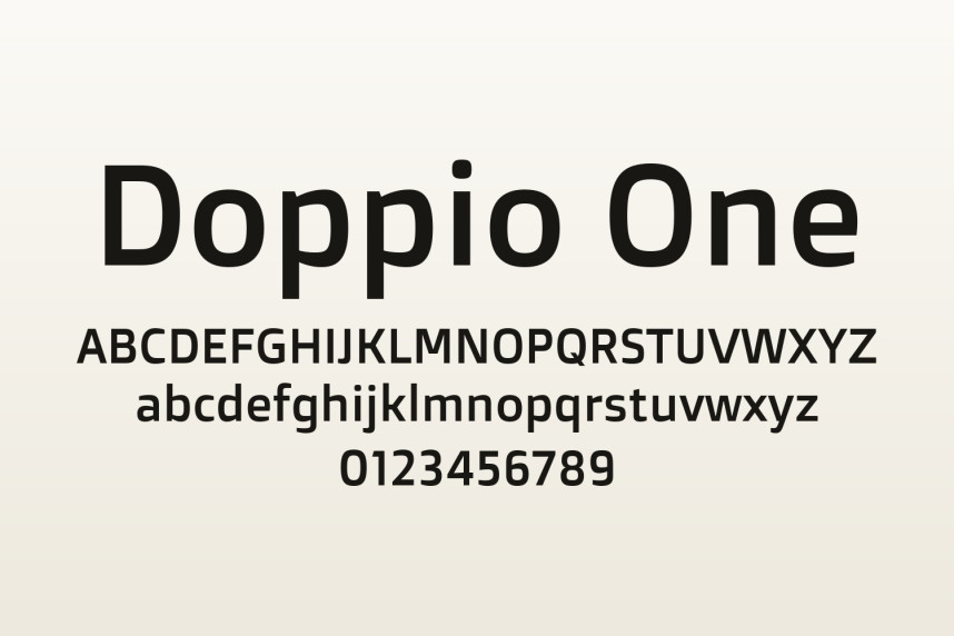Doppio One Free Font - Befonts