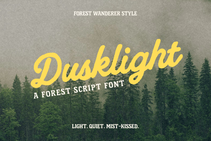 Dusklight – Bold Retro Script Font - Befonts
